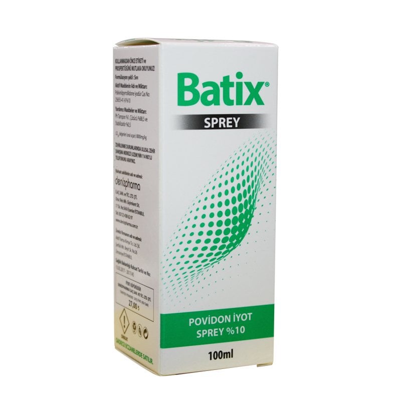 Batix Povidon İyot Sprey %10 100ml